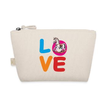 LOVE ROCKING HORSE - Organic Pouch - nature - Front