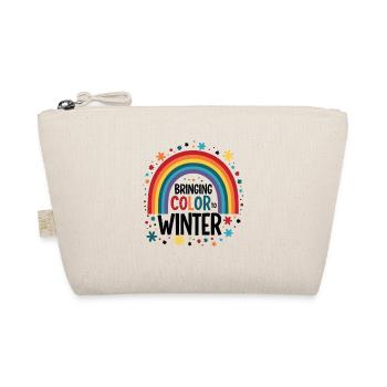 Farbenregenbogen Winter - Bio-Täschchen - Natur - Vorne
