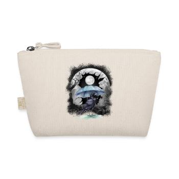 Halloween, oiseau, corbeau, corbeau, corbeau, forêt, lune - Trousse biologique - nature - Devant
