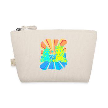 Child Kids Baby Retro Unicorns Unicorn 80s 90s - Organic Pouch - nature - Front