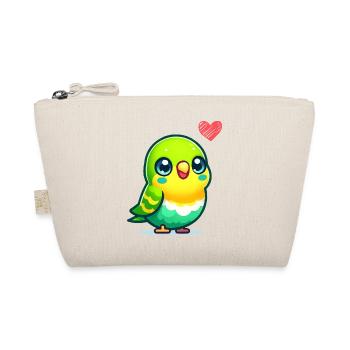 wellensittich love - Bio-Täschchen - Natur - Vorne