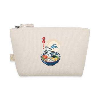 Japanese ukiyo-e ramen noodles retro aesthetic - Organic Pouch - nature - Front