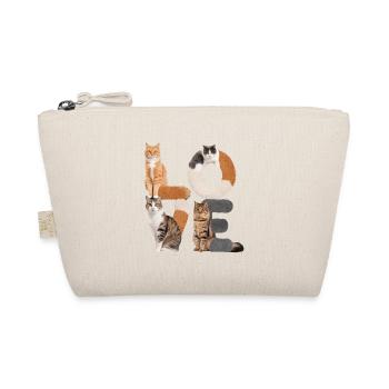 Liebe Katze - Bio-Täschchen - Natur - Vorne