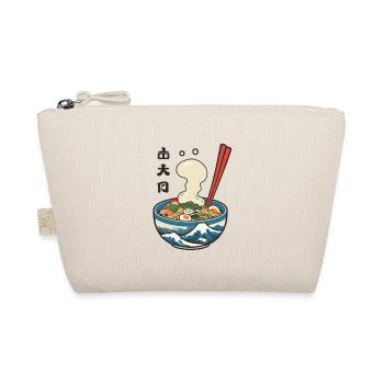 Japanese Ramen Ukiyo-E Retro Aesthetic Design - Organic Pouch - nature - Front