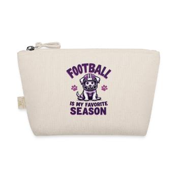 Football & Dog Football American Football - Organic Pouch - nature - Front