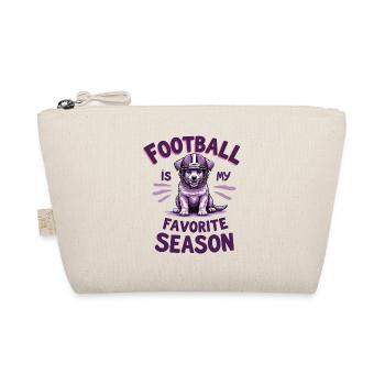 Football & Dog Football American Football - Organic Pouch - nature - Front