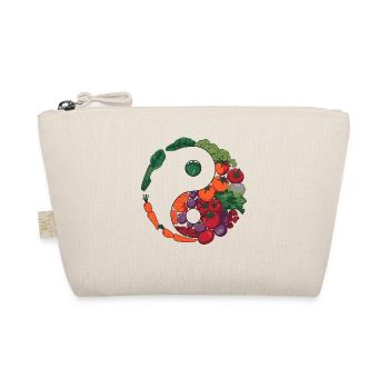 Yin Yang Vegetables Balance Art - Organic Pouch - nature - Front