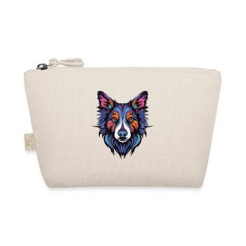 Border Collie Dog Portrait - Organic Pouch - nature - Front