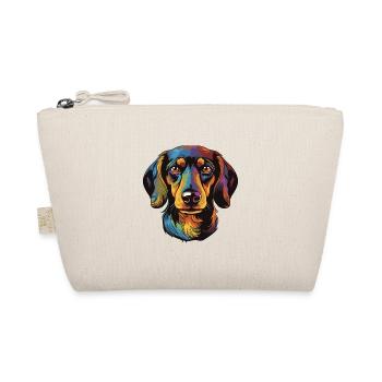 Dachshund Dog Portrait Dachshund - Organic Pouch - nature - Front