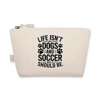 Soccer Disant Chiens Drôle Joueur de Football Cadeau - Trousse biologique - nature - Devant