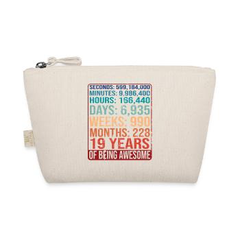 16 Jahre alt! Geburtstagsgeschenk 16. Geburtstag - Bio-Täschchen - Natur - Vorne