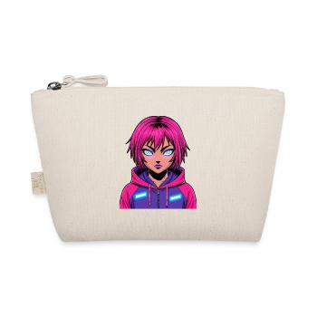 Anime Woman - Organic Pouch - nature - Front