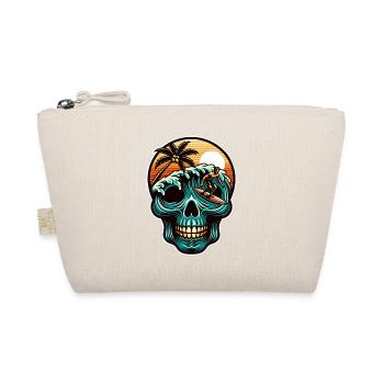 Surfen Surfer skull - Bio-Täschchen - Natur - Vorne