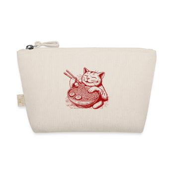 Ramen Noodles Kawaii Cat Japanese Streetwear - Organic Pouch - nature - Front