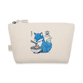 Kitsune Ramen Fuchs Kawaii Japan Streetwear - Bio-Täschchen - Natur - Vorne