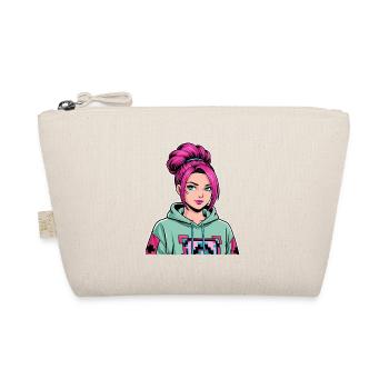 Anime Woman - Organic Pouch - nature - Front