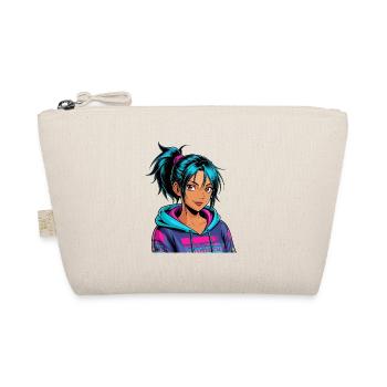 Anime Woman - Organic Pouch - nature - Front