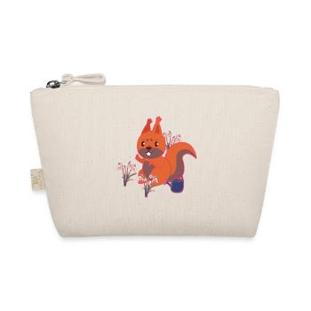 Spring Squirrel Snowdrop Kids - Organic Pouch - nature - Front