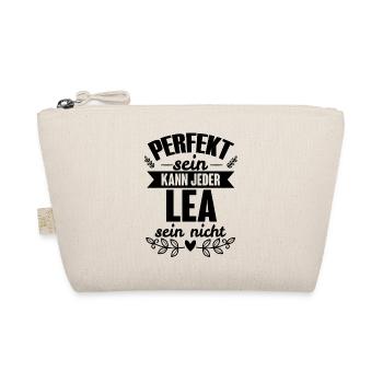 Lea - Perfekt Sein Kann Jeder Lea Sein Nicht - Bio-Täschchen - Natur - Vorne