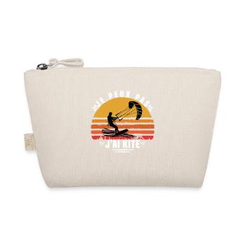 I Can't I Kite Gift Humor - Organic Pouch - nature - Front