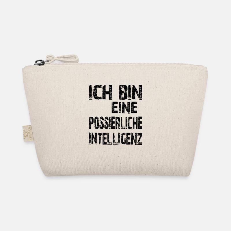 KI Spruch Ich bin eine possierliche Intelligenz Bio-Täschchen
