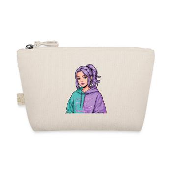 Anime Woman - Organic Pouch - nature - Front