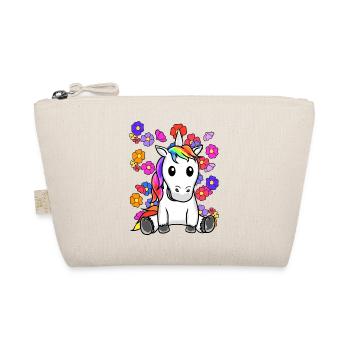 Rétro Licorne Fleurs Été Enfant Enfants Cheval - Trousse biologique - nature - Devant
