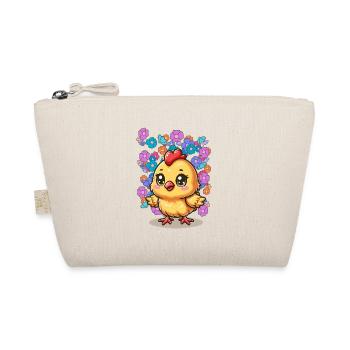Spring Chick Child Kids Retro 80s Vintage - Organic Pouch - nature - Front