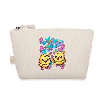 Joyeuses Pâques Fleurs poussin Enfant Enfants Bébé Fleur - Trousse biologique - nature - Devant