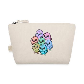 Baby chick child children Easter Happy Easter - Organic Pouch - nature - Front