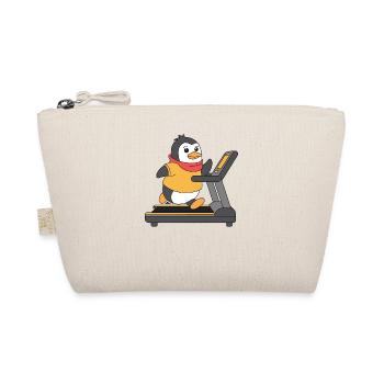 Pingouin drôle courant sur tapis roulant - Trousse biologique - nature - Devant
