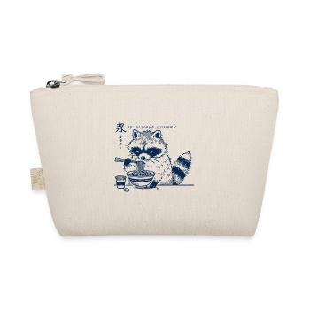 Ramen Noodles Kawaii Raccoon Anime Streetwear - Organic Pouch - nature - Front