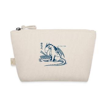 Ramen Dragon Funny Ukiyo-e Japanese Kawaii - Organic Pouch - nature - Front