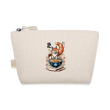 Kitsune Fox Ramen Rétro Ukiyo-e Japon Kawaii - Trousse biologique - nature - Devant