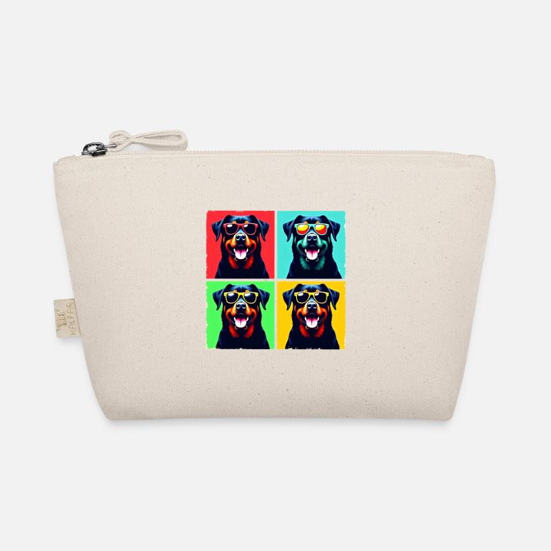 Rottie Pop Art, Bubba, Bear, Big Guy, Fuzzball Organic Pouch