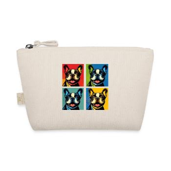 Frenchie Pop Art Bulles, Crêpe, Chonk, Grignotage - Trousse biologique - nature - Devant