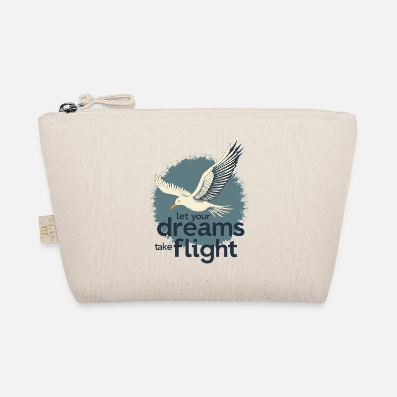 Let Your Dreams Take Flight Seagull Bird Organic Pouch