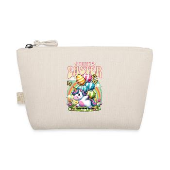 Easter Happy Easter Easter Bunny Easter Egg Spring - Organic Pouch - nature - Front
