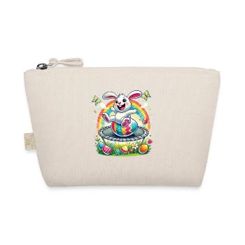 Easter Happy Easter Easter Bunny Easter Egg Spring - Organic Pouch - nature - Front
