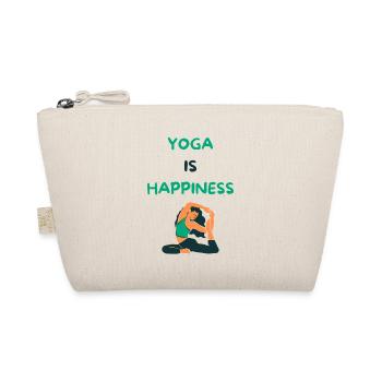 Yoga is happiness - Bio-Täschchen - Natur - Vorne