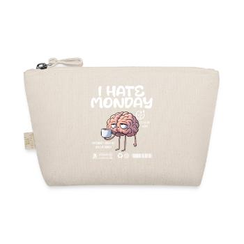 I hate monday - I hate Monday morning grouch fun - Organic Pouch - nature - Front