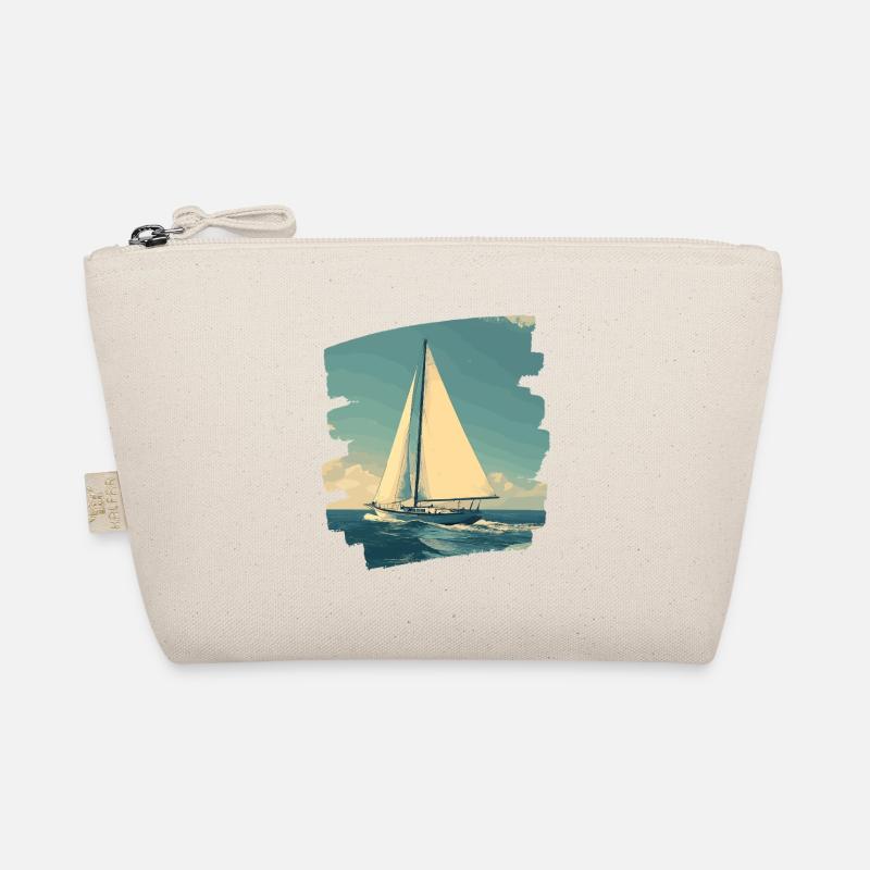 Segelboot Retro Bio-Täschchen