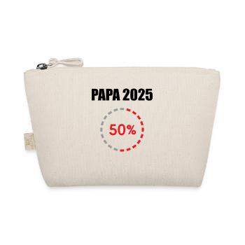 Dad 2025 Gift Men Men Father Pregnant - Organic Pouch - nature - Front