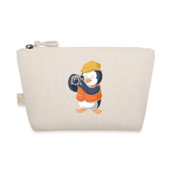 Photographing penguin with camera - Organic Pouch - nature - Front
