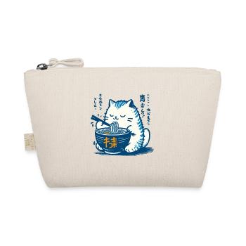 Kawaii Katzen Ramen Nudeln Japan Retro Ukiyo-E - Bio-Täschchen - Natur - Vorne