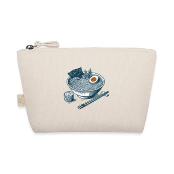 Ukiyo-E Ramen Noodles Retro Anime Japan Streetwear - Organic Pouch - nature - Front