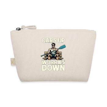 Water Rowing Oars Up Worries Down Water Sports - Organic Pouch - nature - Front