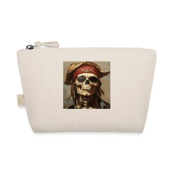 Piratenskelett - Bio-Täschchen - Natur - Vorne