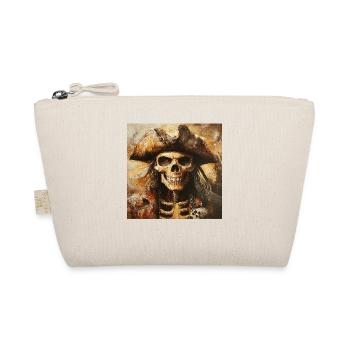 Piratenskelett - Bio-Täschchen - Natur - Vorne