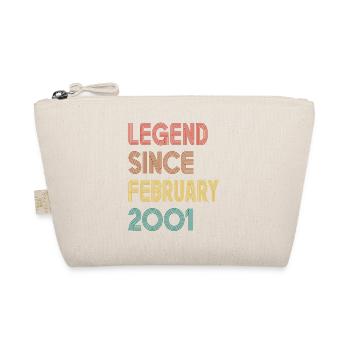 Legend Since February 2001 Men Women Vintage 2001 - Organic Pouch - nature - Front